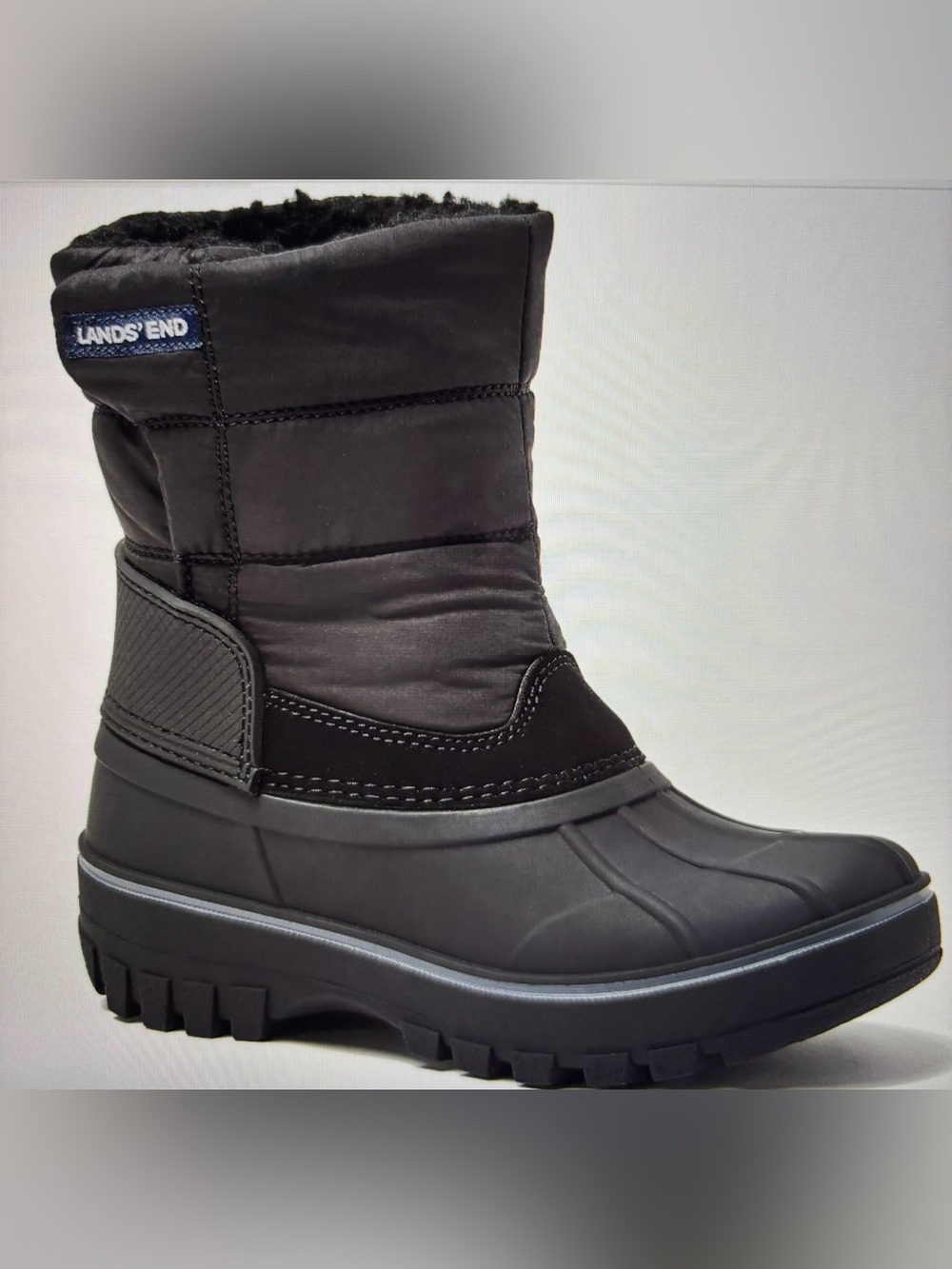 Lands' End Kids Size 5 Frost Insulated Waterproof Snow Boots. Excellent co.